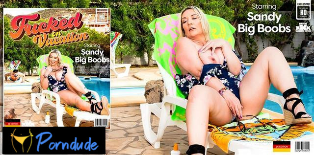 Mature NL – Hot Milf Sandy Big Boobs Fucks A Stranger By The Pool - Mature NL - Sandy Big Boobs