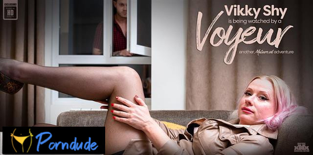 Mature NL – Spying On My Masturbating Hot Mature Neighbour - Mature NL - Vikky Shy