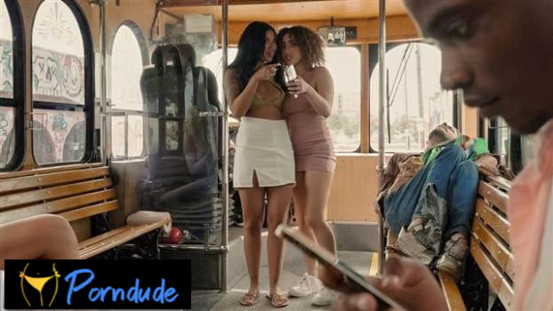 RK Prime – The Fucking Public Bus Threesome - RK Prime - Kira Perez And Ameena Greene