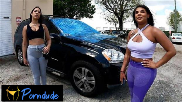 Bang Roadside XXX - Zoey Reyes, Ariel Pure Magic Take Turns On A Dick To Get Car Their Fixed