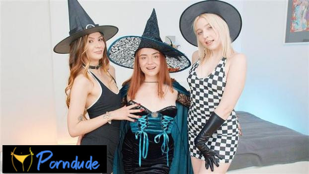 Beauty Angels – Halloween Lesbian Sex Night - Beauty Angels - Altera Pars, Kira Viburn And Nansy Small